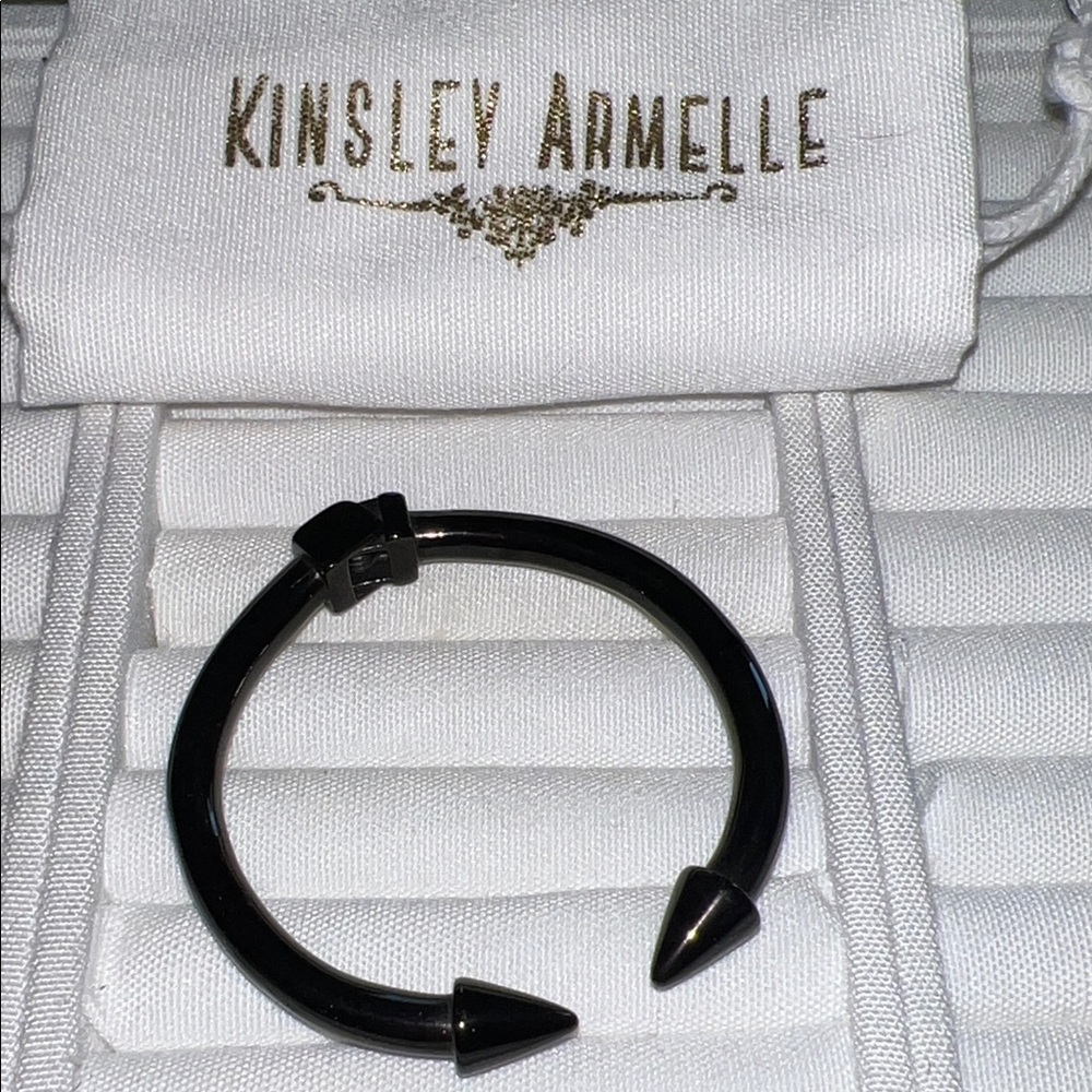 Kinsley Armelle black Spike Bracelet